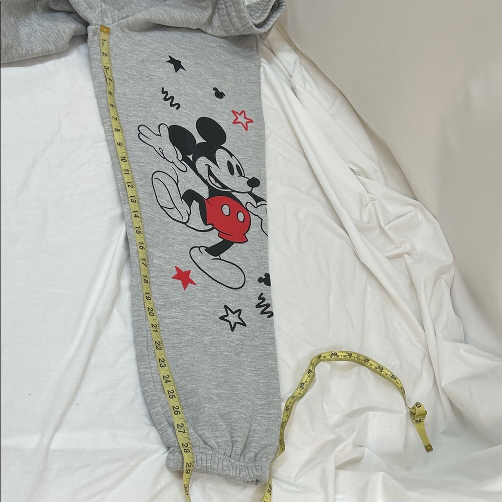 Disney Mickey Mouse Gray Joggers Size Large (12-14) - Picture 7 of 11